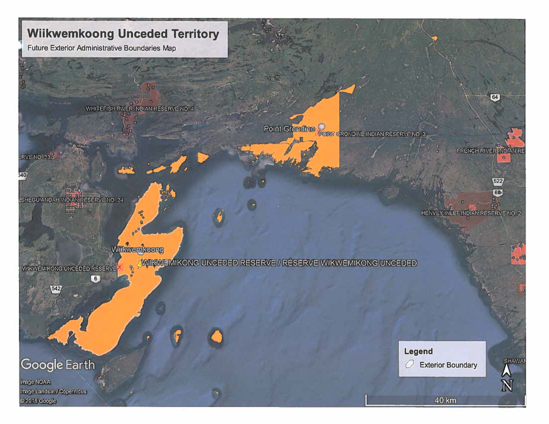 Map of territory